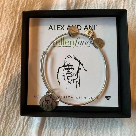 NIB - Alex and Ani - Ellen Degenerous Elephant fund bracelet. - Picture 1 of 4